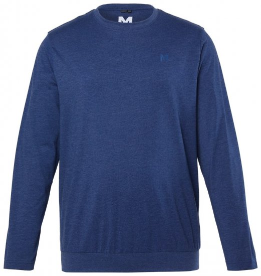 Men+ 313 T-shirt manica lunga bellyfit Blu notte - Magliette - Magliette Uomo Taglie Forti