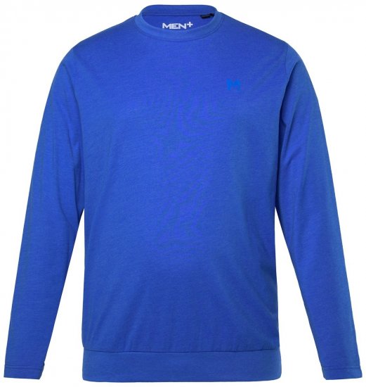 Men+ 313 T-shirt manica lunga bellyfit Blu cobalto - Magliette - Magliette Uomo Taglie Forti