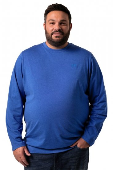 Men+ 313 T-shirt manica lunga bellyfit Blu cobalto - Magliette - Magliette Uomo Taglie Forti
