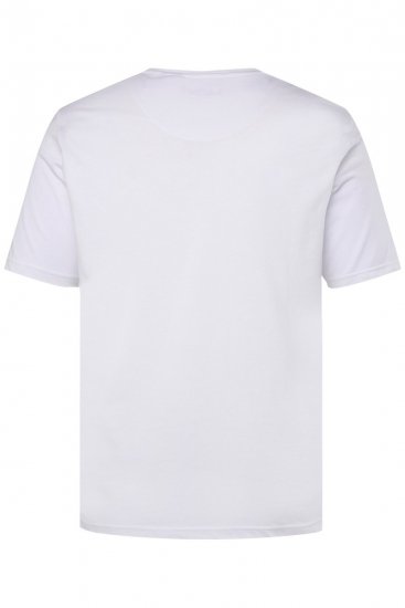 Men+ 365 Maglia Henley Bianco - Magliette - Magliette Uomo Taglie Forti