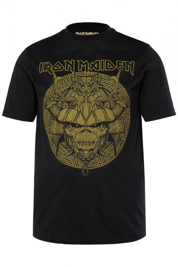 JP1880 Iron Maiden Samurai Eddie T-Shirt Black - Magliette - Magliette Uomo Taglie Forti