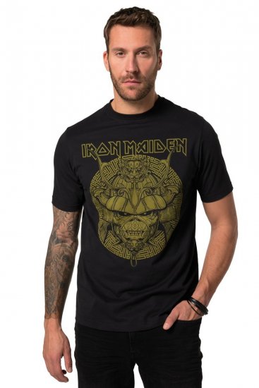 JP1880 Iron Maiden Samurai Eddie T-Shirt Black - Magliette - Magliette Uomo Taglie Forti