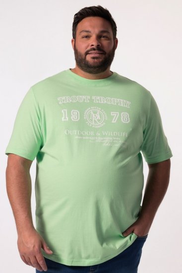 Men+ 424 T-shirt Trout Trophy Verde menta - Magliette - Magliette Uomo Taglie Forti