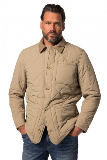 JP1880 836628 Giacca trapuntata stile western Beige scuro - Giubbotti - Giubbotti Uomo Taglie Forti