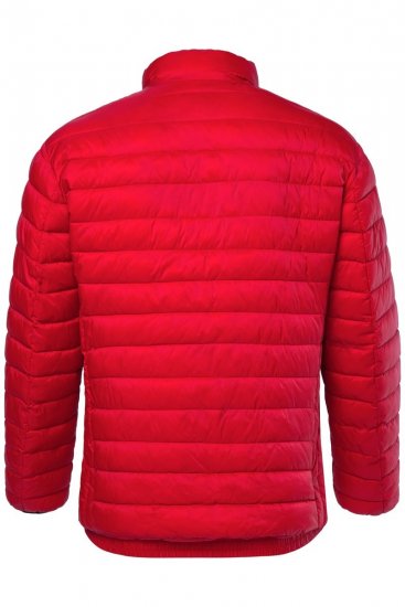 Boston Park 638 Giacca trapuntata bellyfit con collo alto Rosso - Giubbotti - Giubbotti Uomo Taglie Forti