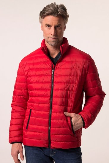 Boston Park 638 Giacca trapuntata bellyfit con collo alto Rosso - Giubbotti - Giubbotti Uomo Taglie Forti