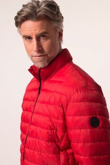 Boston Park 638 Giacca trapuntata bellyfit con collo alto Rosso - Giubbotti - Giubbotti Uomo Taglie Forti