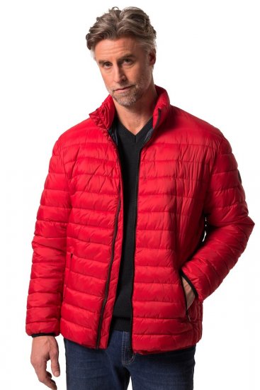 Boston Park 638 Giacca trapuntata bellyfit con collo alto Rosso - Giubbotti - Giubbotti Uomo Taglie Forti