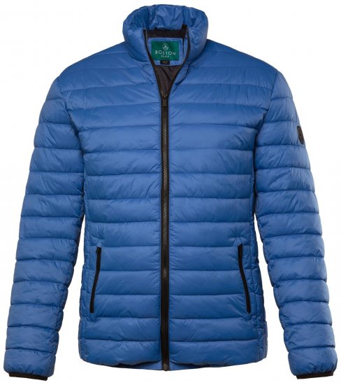 Boston Park 638 Giacca trapuntata bellyfit con collo alto Blu cobalto - Giubbotti - Giubbotti Uomo Taglie Forti