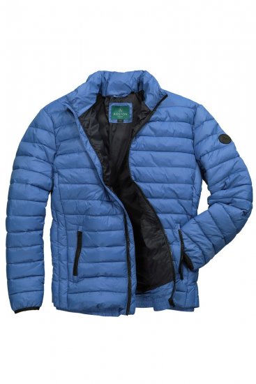 Boston Park 638 Giacca trapuntata bellyfit con collo alto Blu cobalto - Giubbotti - Giubbotti Uomo Taglie Forti