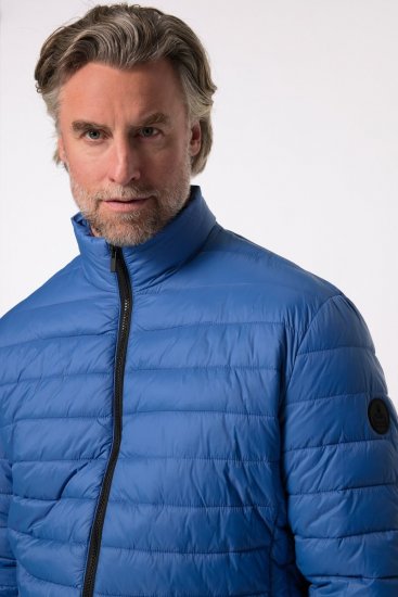 Boston Park 638 Giacca trapuntata bellyfit con collo alto Blu cobalto - Giubbotti - Giubbotti Uomo Taglie Forti