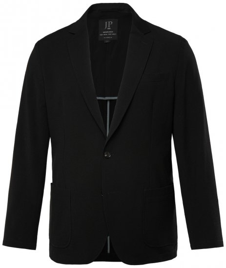 JP1880 San Remo Flexnamic Blazer in seersucker Nero - Abiti - Abiti da Uomo Taglie Forti