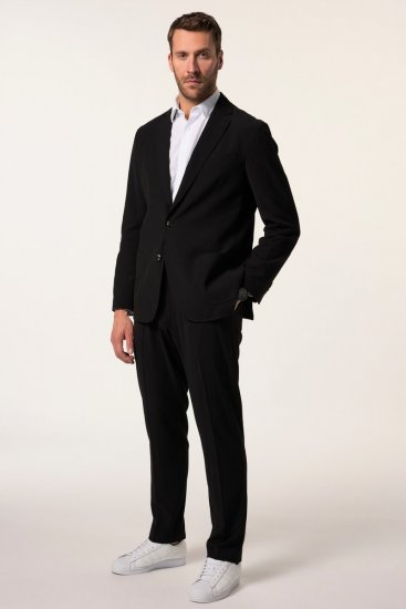 JP1880 San Remo Flexnamic Blazer in seersucker Nero - Abiti - Abiti da Uomo Taglie Forti