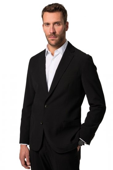 JP1880 San Remo Flexnamic Blazer in seersucker Nero - Abiti - Abiti da Uomo Taglie Forti