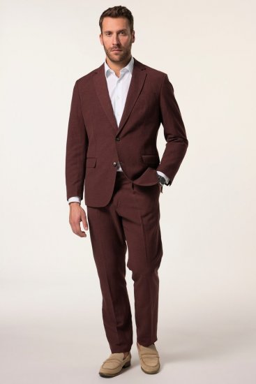 JP1880 Paros Blazer in misto lino Marrone ruggine - Abiti - Abiti da Uomo Taglie Forti