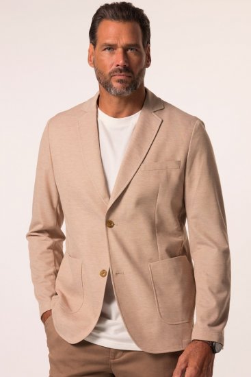 JP1880 836698 Blazer in qualità elasticizzata Beige - Abiti - Abiti da Uomo Taglie Forti