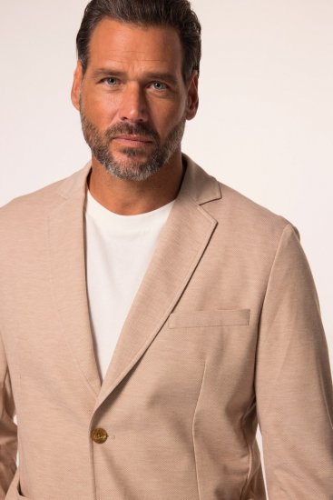 JP1880 836698 Blazer in qualità elasticizzata Beige - Abiti - Abiti da Uomo Taglie Forti