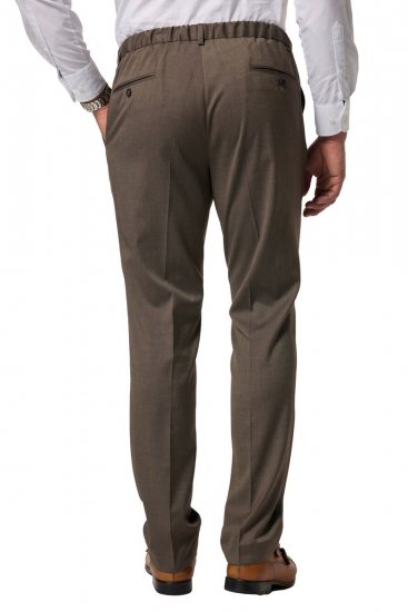 JP1880 Amalfi Flexnamic Pantaloni da abito Verde kaki - Abiti - Abiti da Uomo Taglie Forti