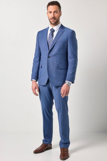 JP1880 Amalfi Flexnamic Pantaloni da abito Blu profondo - Abiti - Abiti da Uomo Taglie Forti