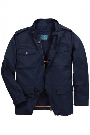 Boston Park 779 Giacca field con collo alto Blu scuro - Giubbotti - Giubbotti Uomo Taglie Forti