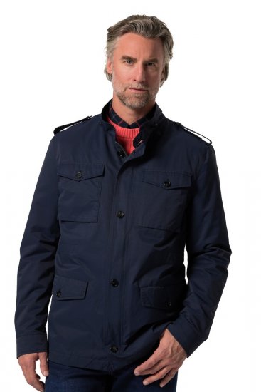 Boston Park 779 Giacca field con collo alto Blu scuro - Giubbotti - Giubbotti Uomo Taglie Forti