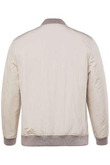 JP1880 836786 Giacca college con stemma Bianco panna - Giubbotti - Giubbotti Uomo Taglie Forti