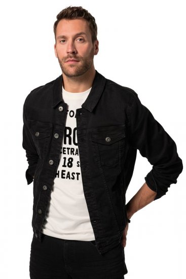 JP1880 836791 Giacca in denim con quattro tasche Nero - Giubbotti - Giubbotti Uomo Taglie Forti