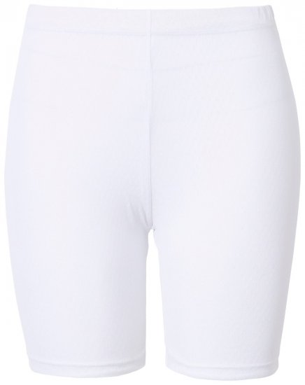 Ulla Popken 836805 Pantaloncini anti-sfregamento a pois Bianco - Pantaloncini anti-sfregamento - 