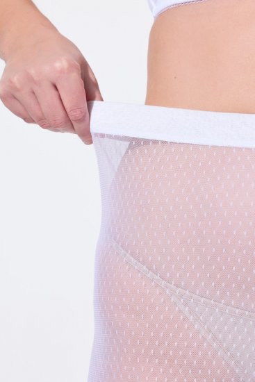 Ulla Popken 836805 Pantaloncini anti-sfregamento a pois Bianco - Pantaloncini anti-sfregamento - 