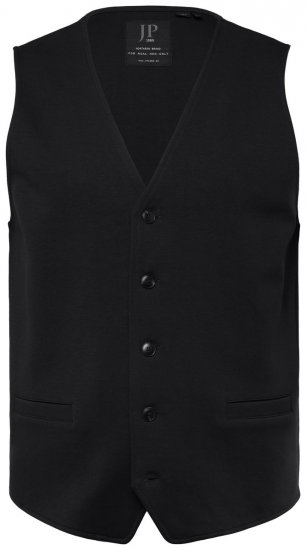 JP1880 New York Flexnamic Gilet in jersey Nero - Abiti - Abiti da Uomo Taglie Forti