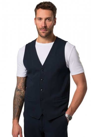 JP1880 New York Flexnamic Gilet in jersey Blu scuro - Abiti - Abiti da Uomo Taglie Forti