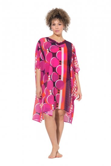 Ulla Popken 836864 Abito Rosa - Caftani - 