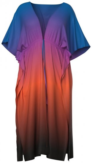 Ulla Popken 837090 Abito Blu reale - Caftani - 