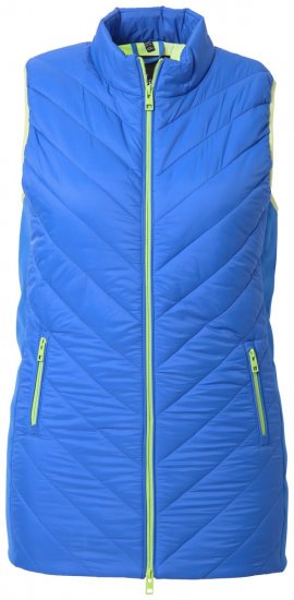 Ulla Popken 837409 Gilet HYPRAR trapuntato Blu - Gilet - 