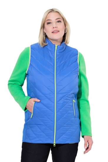 Ulla Popken 837409 Gilet HYPRAR trapuntato Blu - Gilet - 