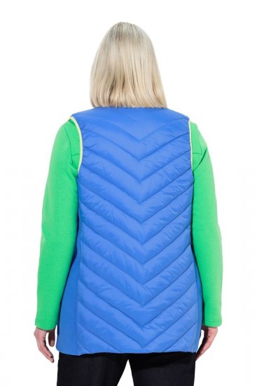 Ulla Popken 837409 Gilet HYPRAR trapuntato Blu - Gilet - 