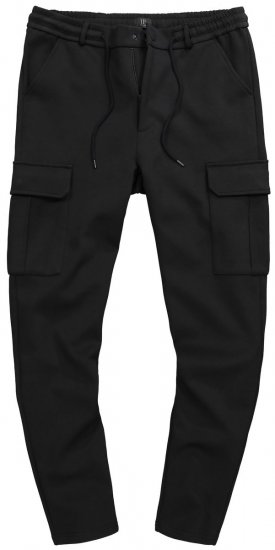 JP1880 New York Flexnamic Pantaloni in jersey con tasche cargo Nero - Abiti - Abiti da Uomo Taglie Forti