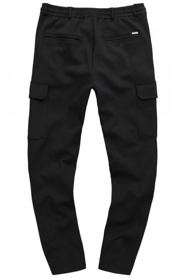 JP1880 New York Flexnamic Pantaloni in jersey con tasche cargo Nero - Abiti - Abiti da Uomo Taglie Forti