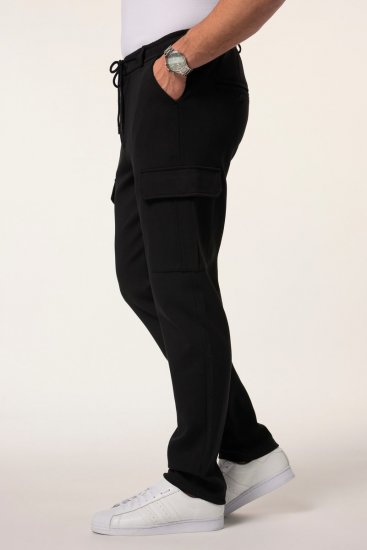 JP1880 New York Flexnamic Pantaloni in jersey con tasche cargo Nero - Abiti - Abiti da Uomo Taglie Forti