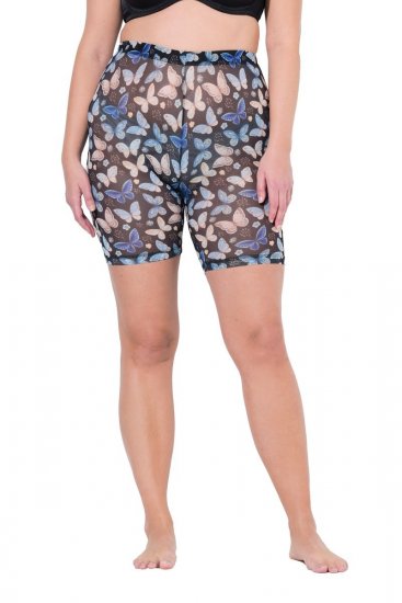Ulla Popken 837676 Pantaloncini anti-sfregamento fantasia Nero - Pantaloncini anti-sfregamento - 