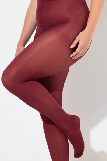Ulla Popken 837870 Collant 100 den Bordeaux - Collant & calzini - 