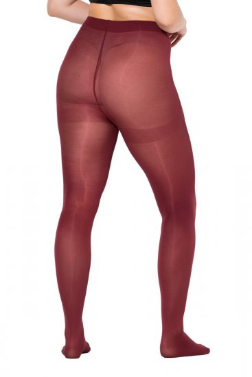 Ulla Popken 837870 Collant 100 den Bordeaux - Collant & calzini - 