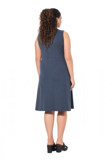 Ulla Popken 837874 Abito in jersey senza maniche Blu scuro - Abiti in jersey - 