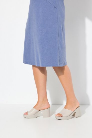 Ulla Popken 837874 Abito in jersey senza maniche Blu - Abiti in jersey - 
