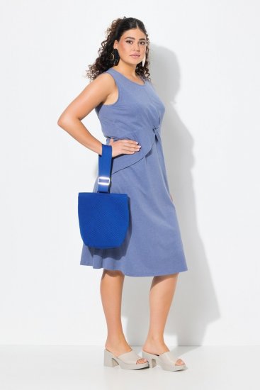 Ulla Popken 837874 Abito in jersey senza maniche Blu - Abiti in jersey - 
