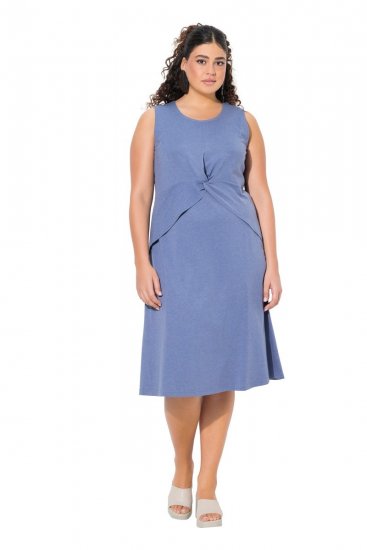 Ulla Popken 837874 Abito in jersey senza maniche Blu - Abiti in jersey - 