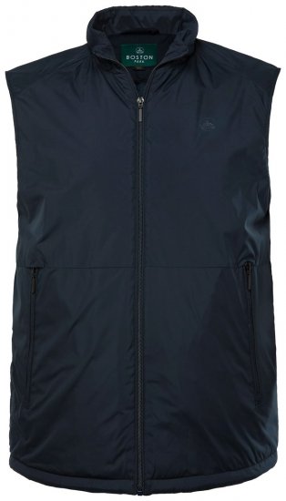 Boston Park 877 Gilet con collo alto e zip Blu scuro - Giubbotti - Giubbotti Uomo Taglie Forti