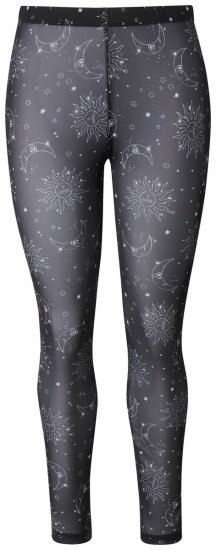 Ulla Popken 837935 Collant senza piede fantasia Nero - Collant & calzini - 
