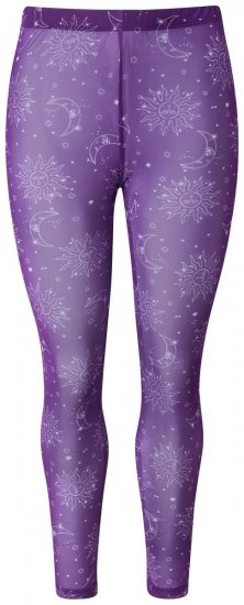 Ulla Popken 837935 Collant senza piede fantasia Viola - Collant & calzini - 