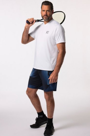 JP1880 FLEXNAMIC® GeoMotion Tennis Shorts Dark Blue - Abbigliamento sportivo & Outdoor - Abbigliamento Sportivo Uomo Taglie Forti